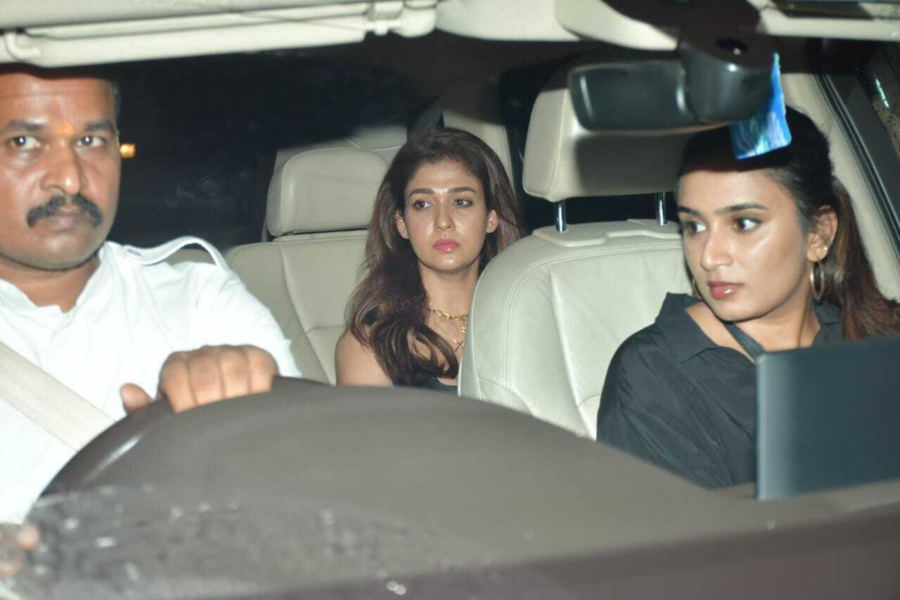 Nayanthara flew down to Mumbai for the screening